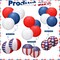 18-Pack Patriotic Hanging Paper Lanterns – Red, White & Blue American Flag Lanterns for 4th of July, Independence Day, Military, Graduation, and Patriotic Party Décor